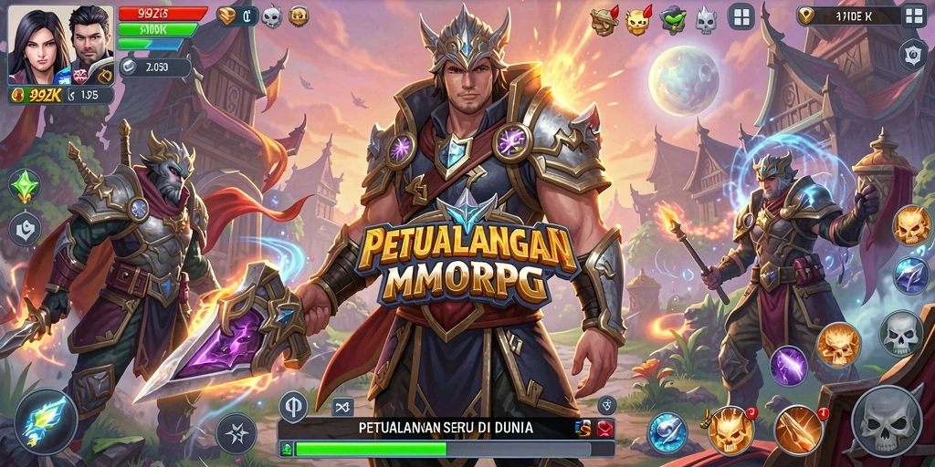 Tampilan gameplay seru dalam 99ZK yang memukau.