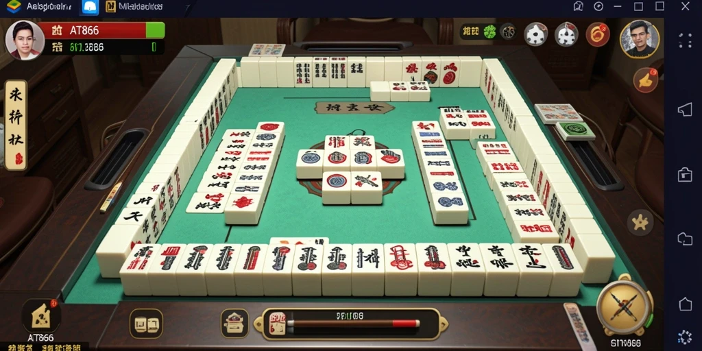 Tampilan gameplay Mahjong yang seru dan menarik dari AT866.