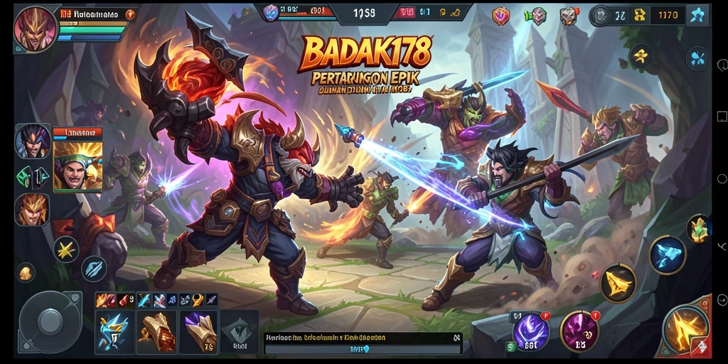 Tampilan gameplay seru dan kompetitif di BADAK178.