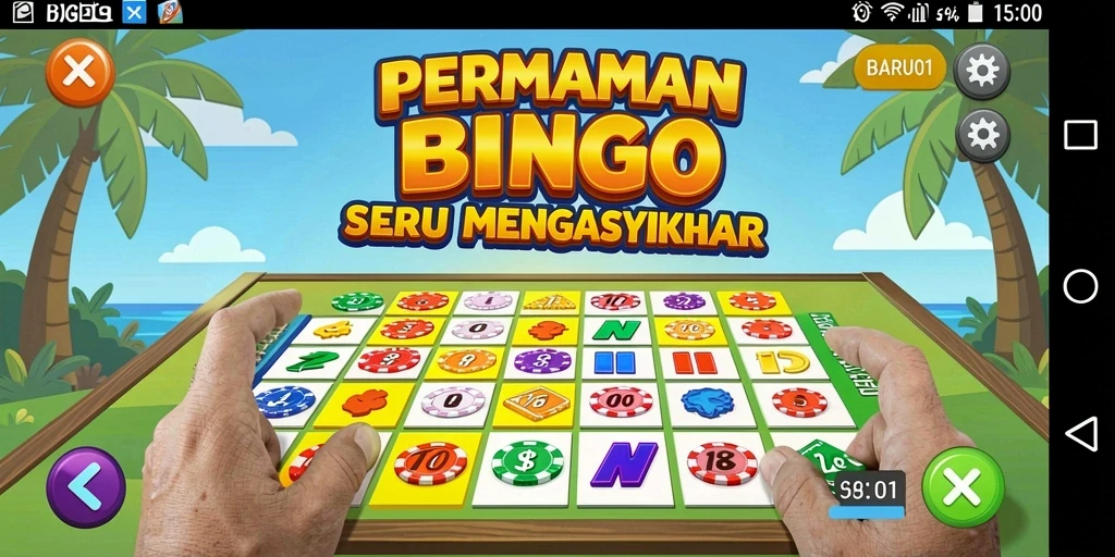 Tampilan menarik saat gameplay Bingo di BARU01.