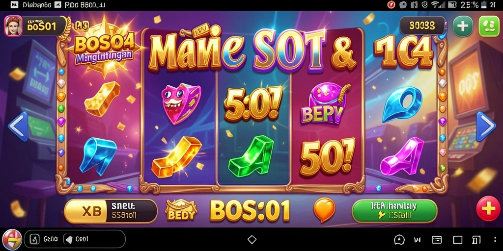 Tampilan menarik gameplay BOS01 dengan tema slot yang beragam.