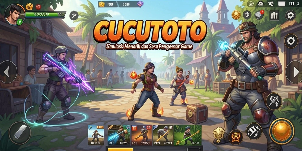 Gameplay CUCUTOTO yang menawan dengan banyak pilihan interaksi.