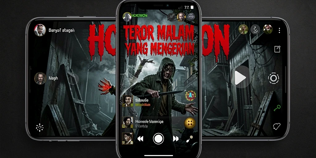 Screenshot gameplay HOKIWON yang menampilkan momen mencekam.