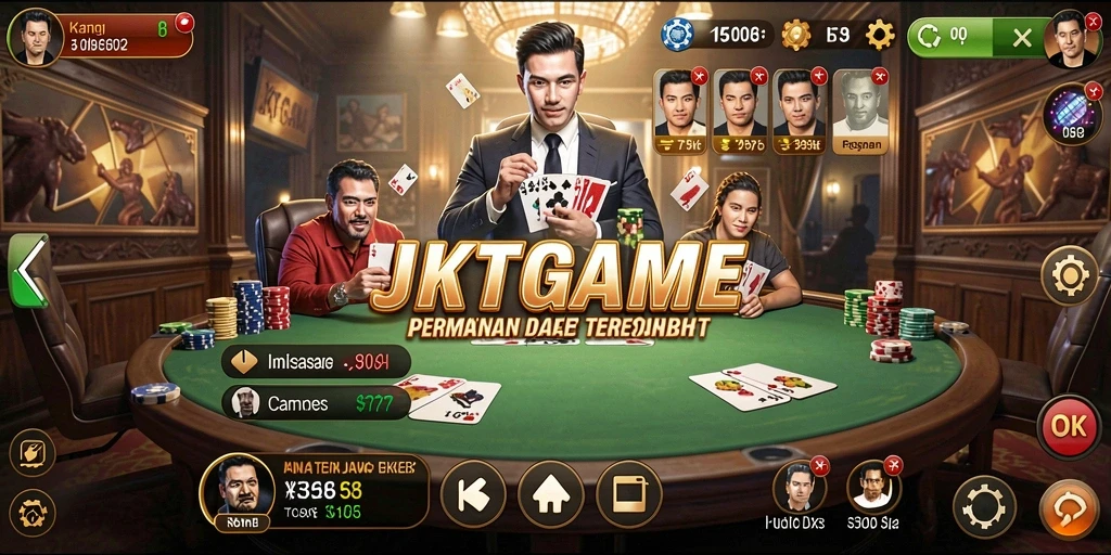 Tampilan strategi dan gameplay seru di JKTGAME.