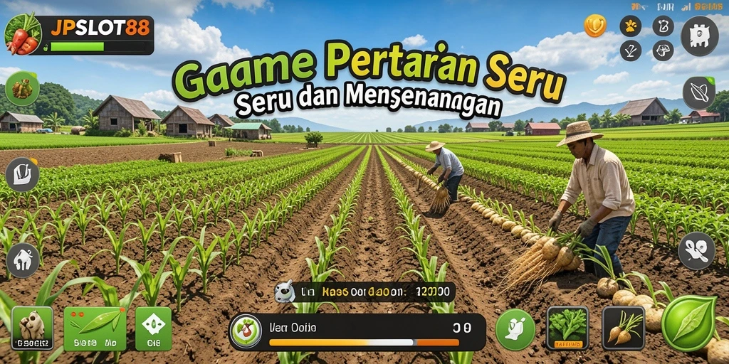 Tampilan screenshot <strong>JPSLOT88</strong> saat gameplay pertanian yang menarik.
