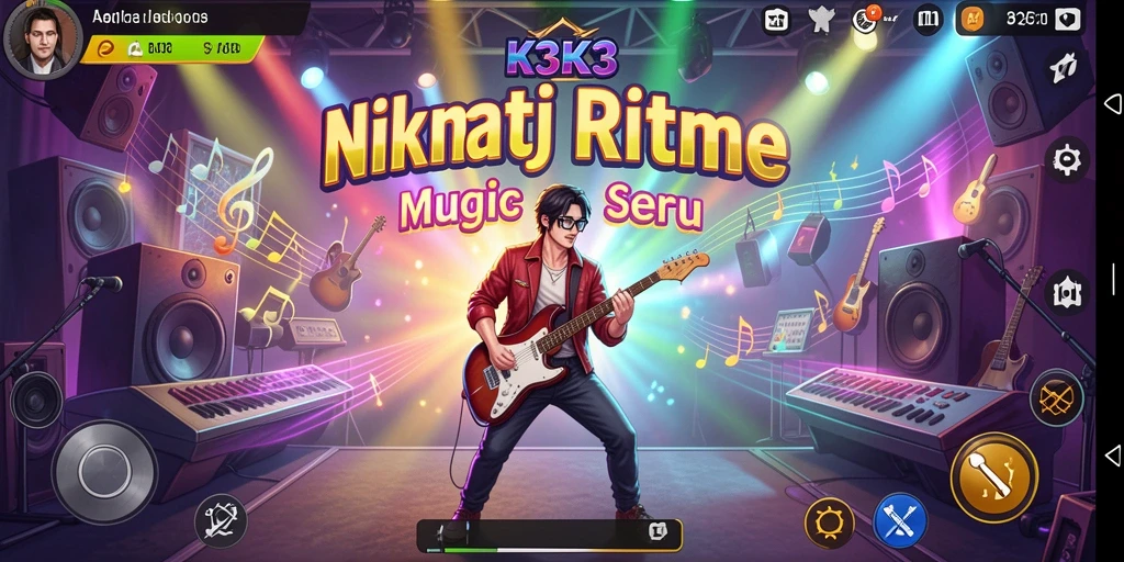 Gameplay seru K3K3 dengan variasi musik menarik.