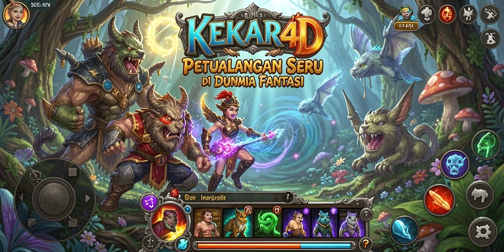 Screenshot gameplay <strong>KEKAR4D</strong> menampilkan suasana petualangan yang mendebarkan.