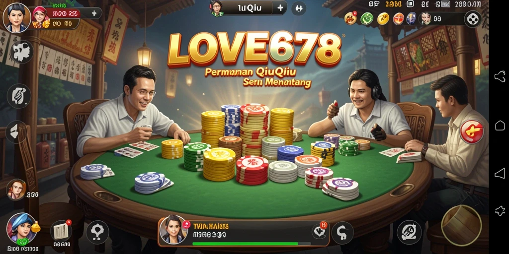 Screenshot utama yang menampilkan gameplay QiuQiu yang seru.