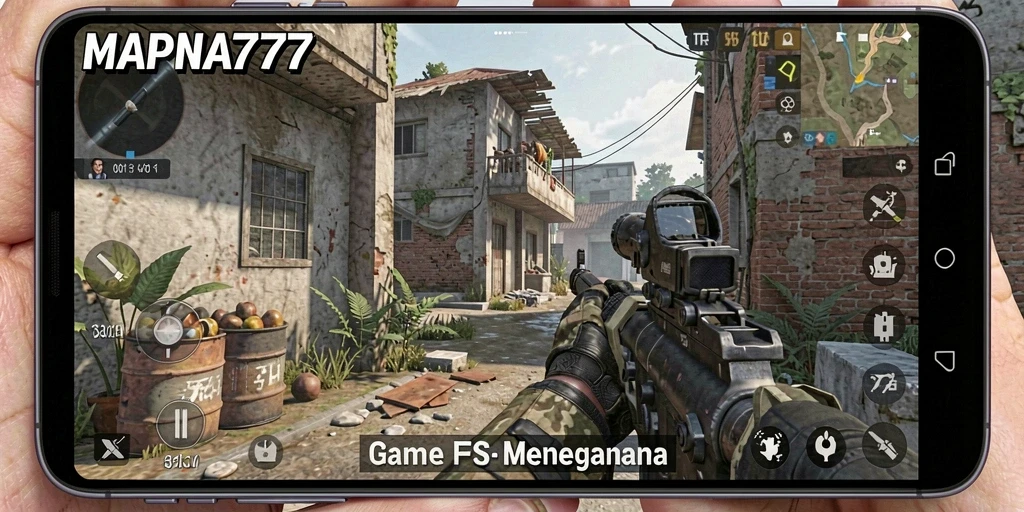 Tangkapan layar menunjukkan aksi seru dalam gameplay MAPNA777.