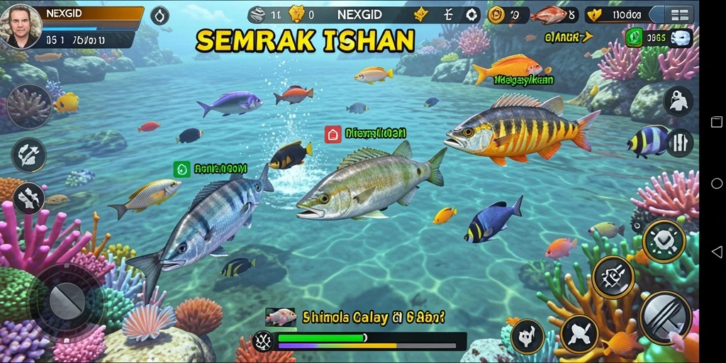 Tampilan gameplay NEXGID yang penuh aksi dan seru.