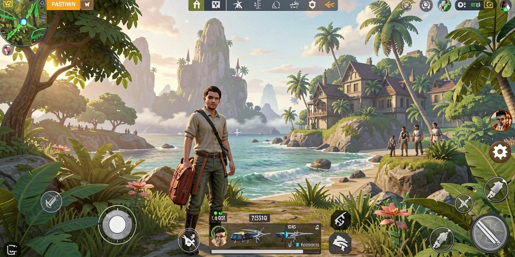 Gameplay PASTIWIN menampilkan eksplorasi dunia terbuka yang mengesankan.