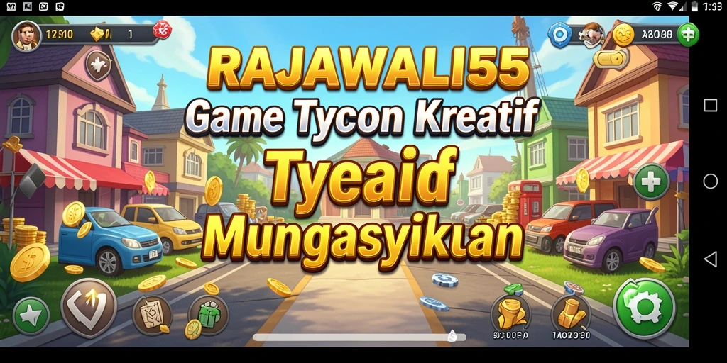 Screenshot gameplay RAJAWALI55 yang menunjukkan pengelolaan bisnis Tycoon.