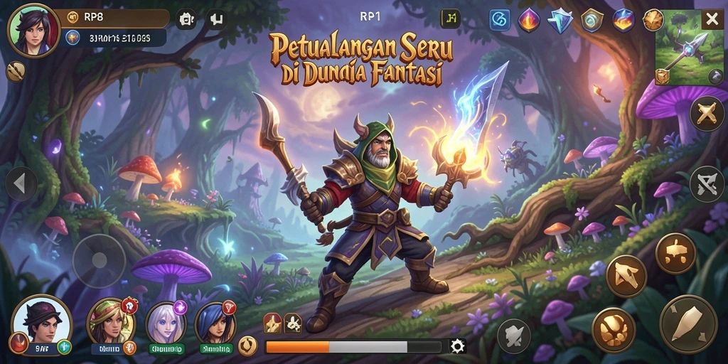 Tampilan gameplay RP8 yang menawan dan imersif.