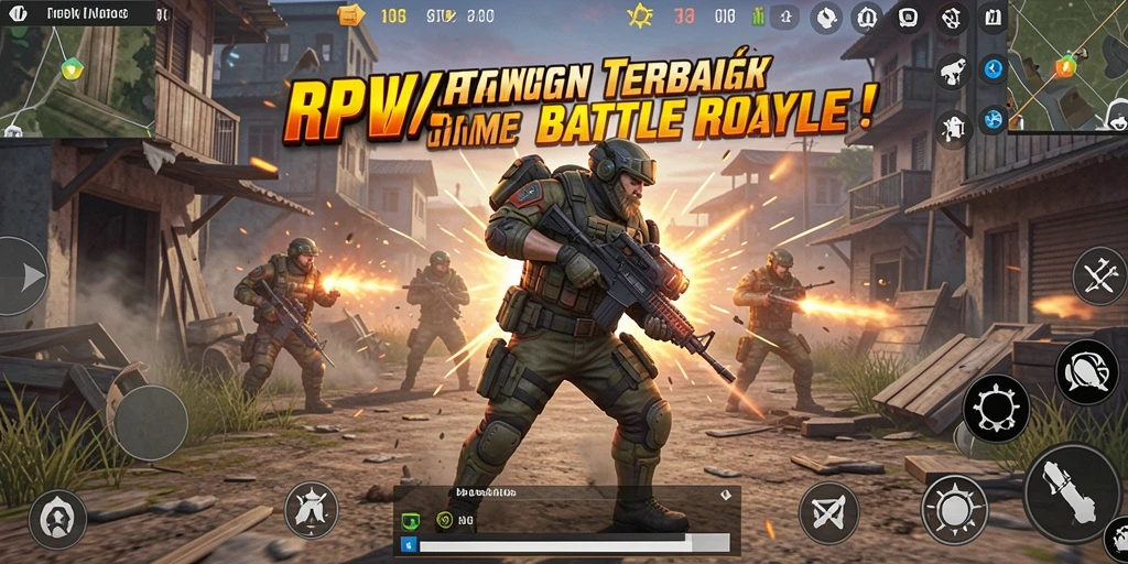 Gameplay seru dalam pertempuran Battle Royale di RPVIP5.
