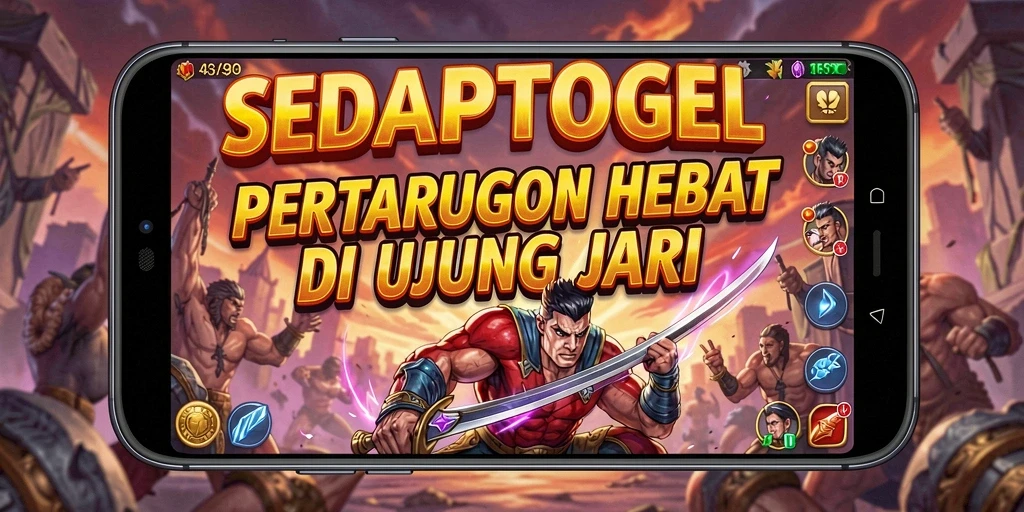 Tampilan gameplay SEDAPTOGEL dengan aksi pertarungan yang mendebarkan.