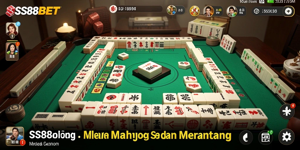 Tampilan gameplay SS88BET dengan karakter Mahjong yang menarik.
