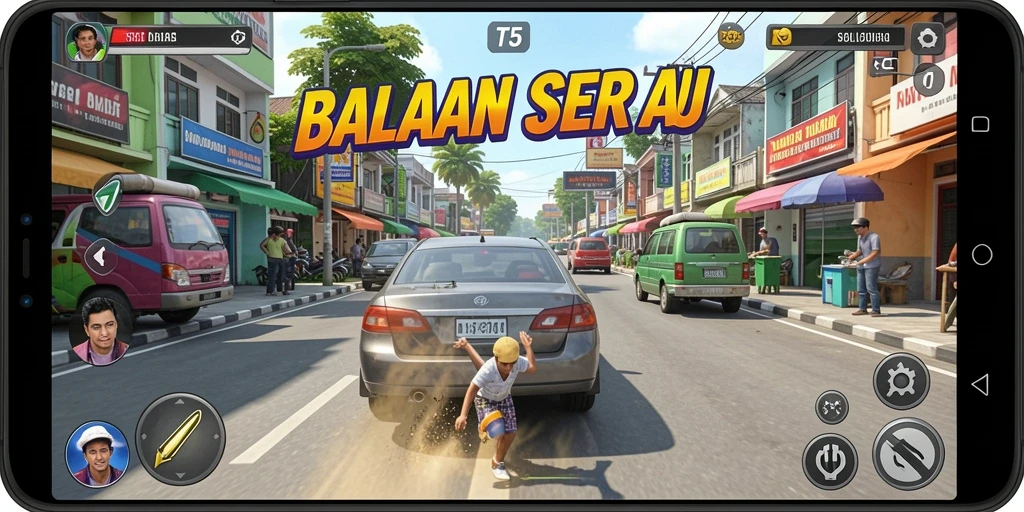Tangkapan layar gameplay T6 yang menampilkan aksi balapan mendebarkan.
